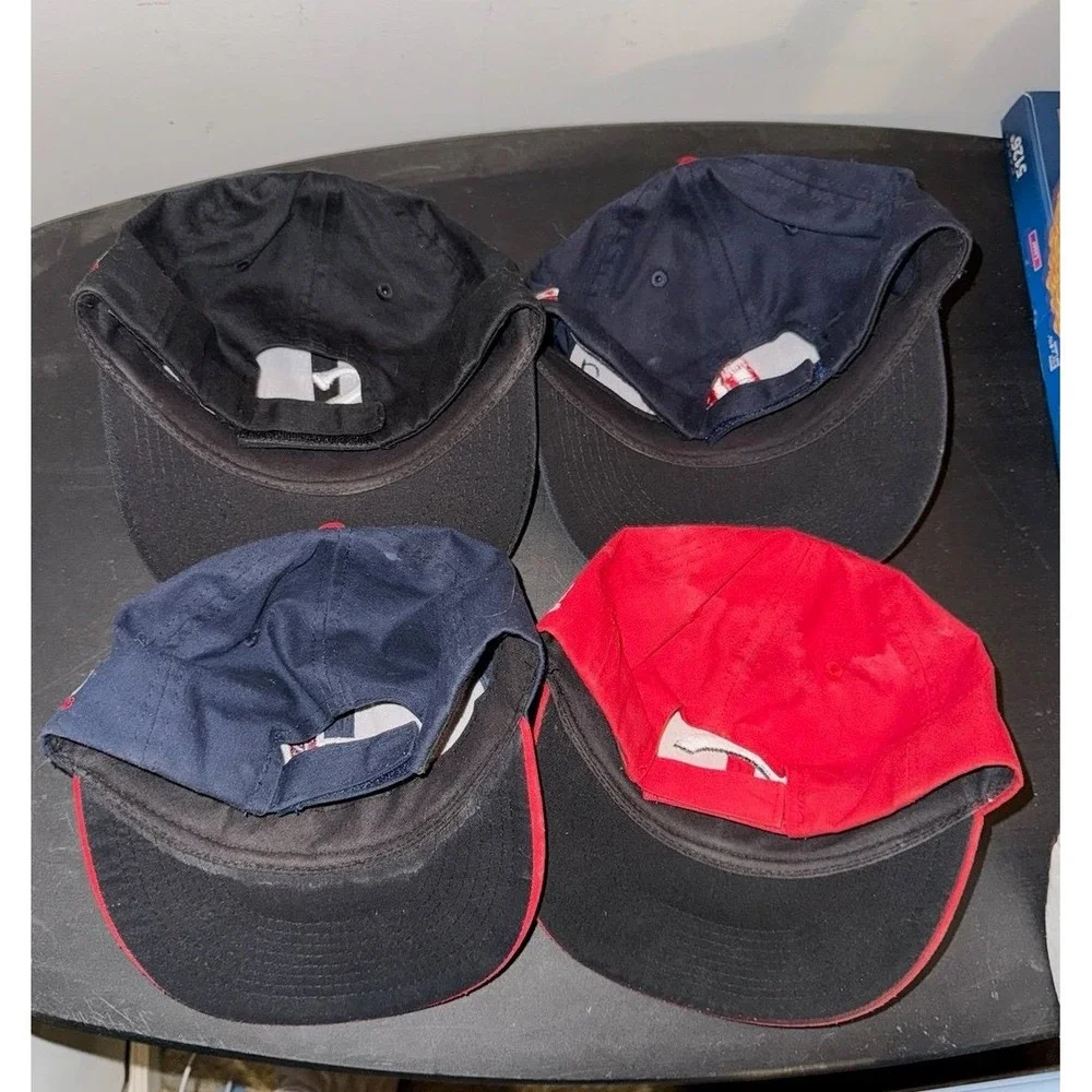 Vintage 90's MLB Kids Youth Hats‎ Bundle White Sox, Red Sox, Indians, Reds (4)